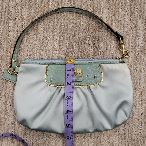 Coach Amanda Pleated Satin Wristlet - Picture 9 of 11